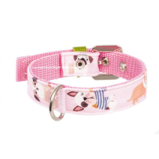 Dogs In Pink Collar