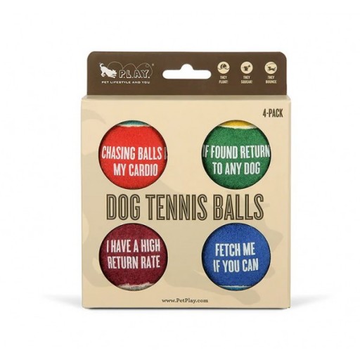 PLAY - PACK OF 4 TENNIS BALLS