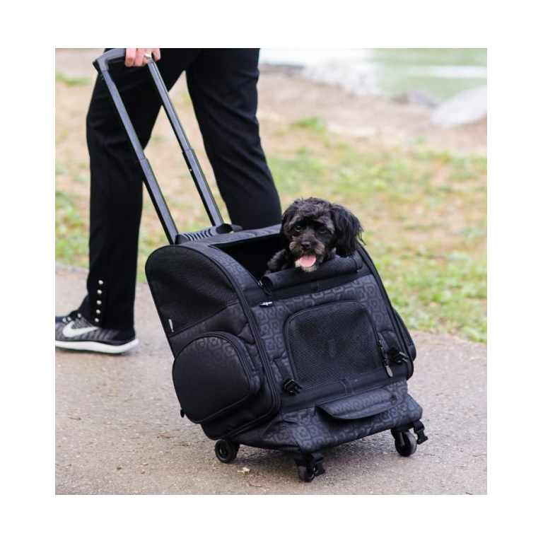Innopet húzható kutyakocsi - Roller carrier - fekete