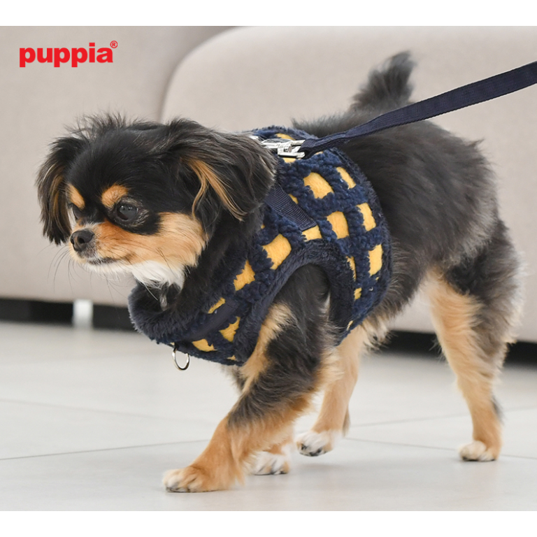 Puppia kutyahám - Stefan harness B - kék,mellény típusu hám